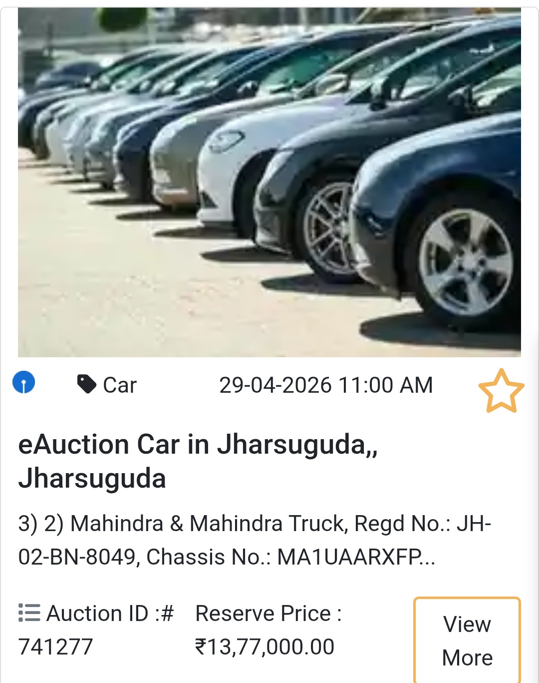 Jharsuguda Deal – Mahindra Truck (Unit 2) 🚛