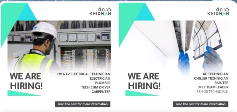 🔥 Khidmah Dubai – Open Interview for Technicians (2025) 🔧