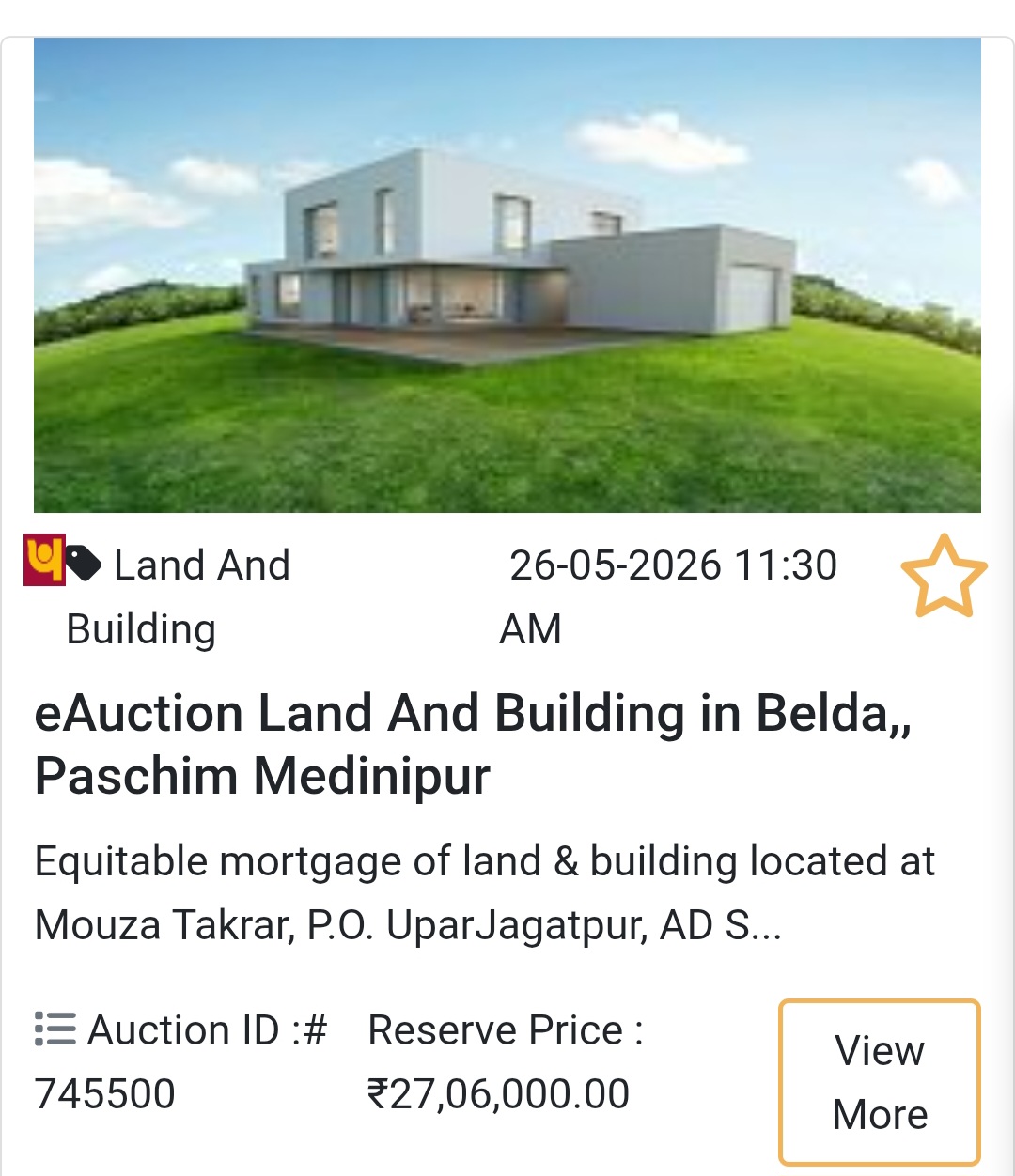 Land & Building in Belda, Paschim Medinipur