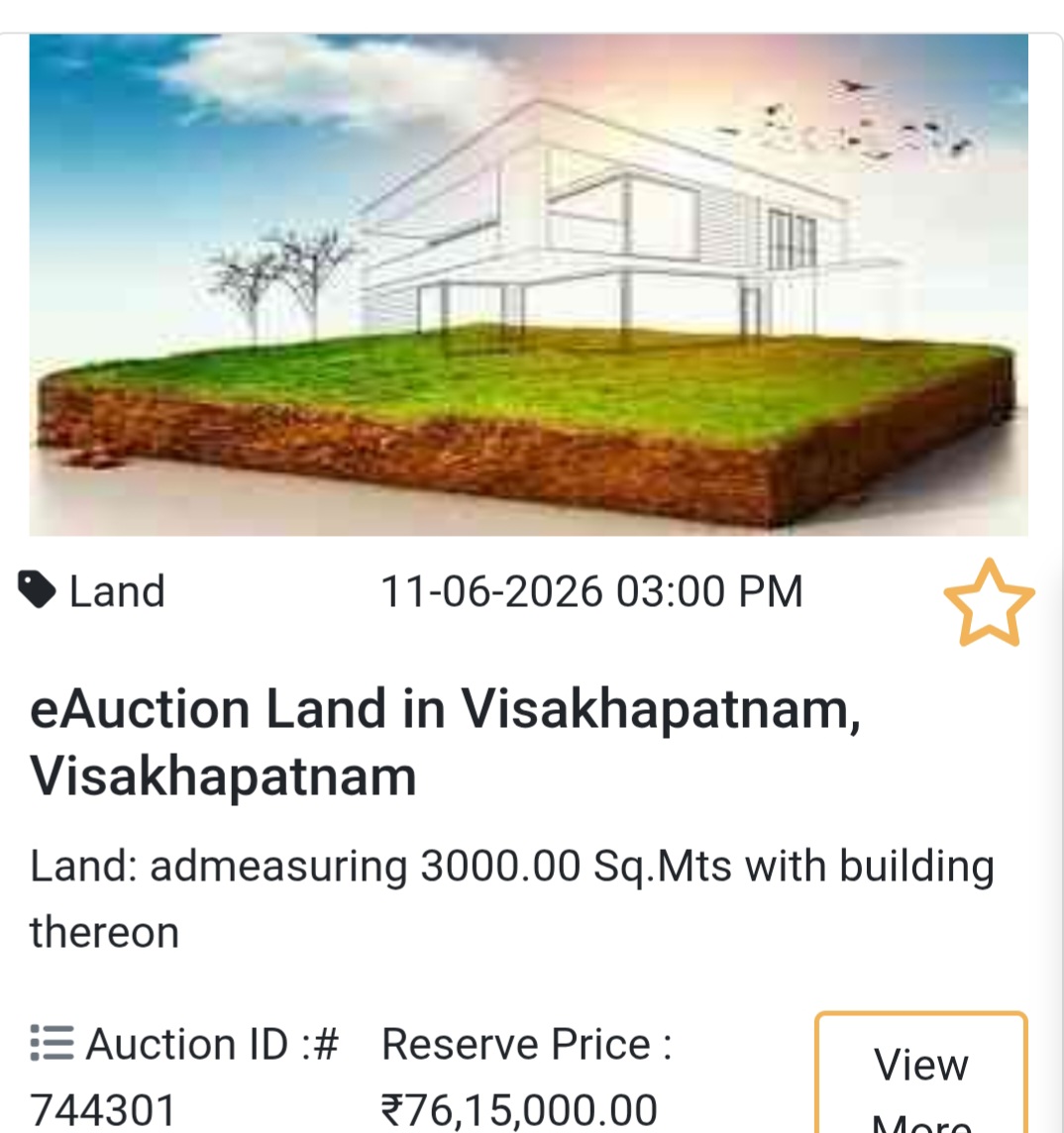 🌍 Land in Visakhapatnam