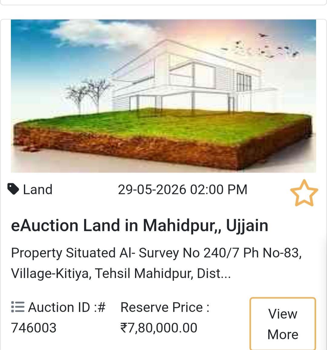 🌾 Land Opportunity in Mahidpur (Kitiya)