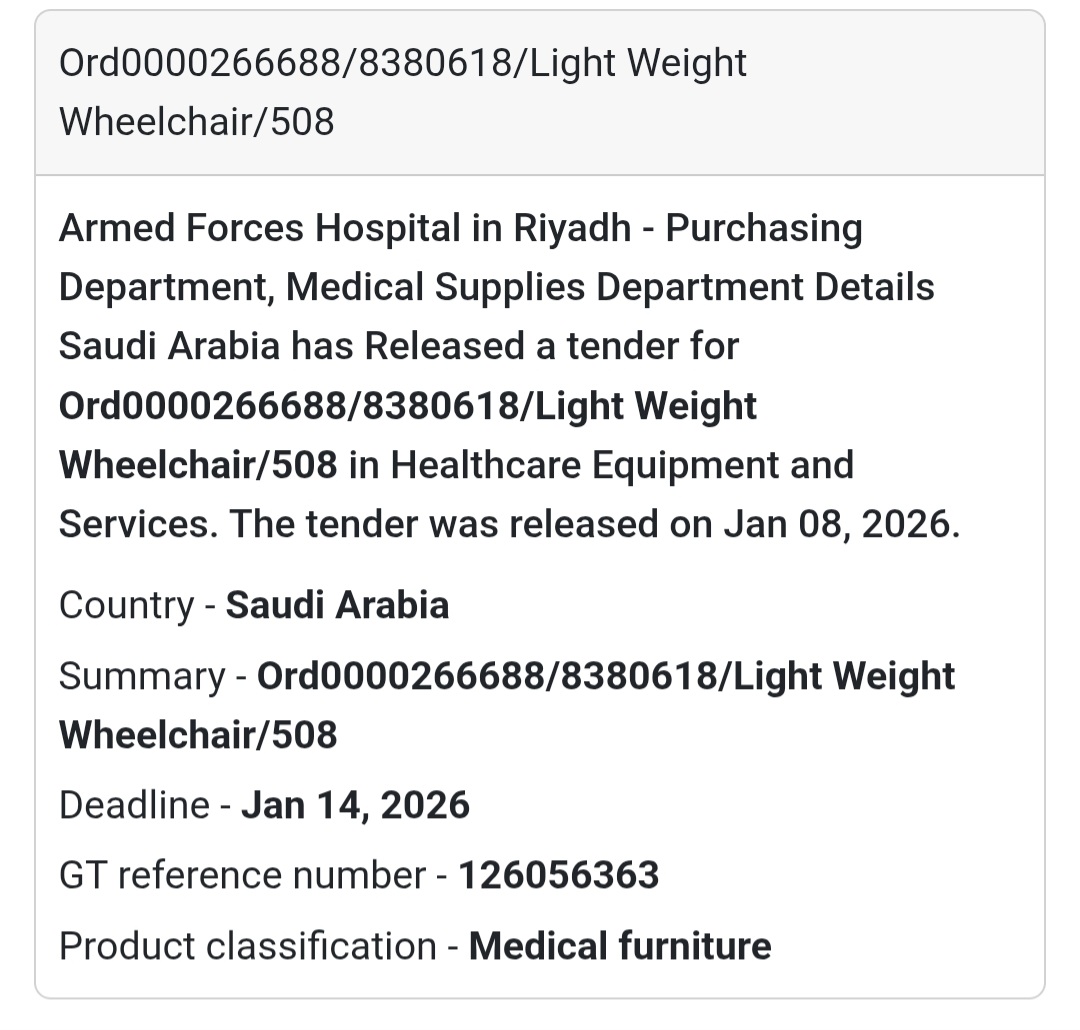 ♿ Lightweight Wheelchair