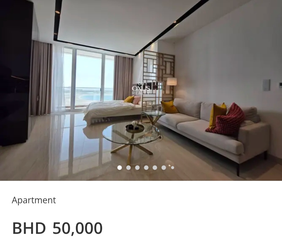 🌟 Luxury 1 Bed | 5-Star Amenities | Sea View – BHD 50,000