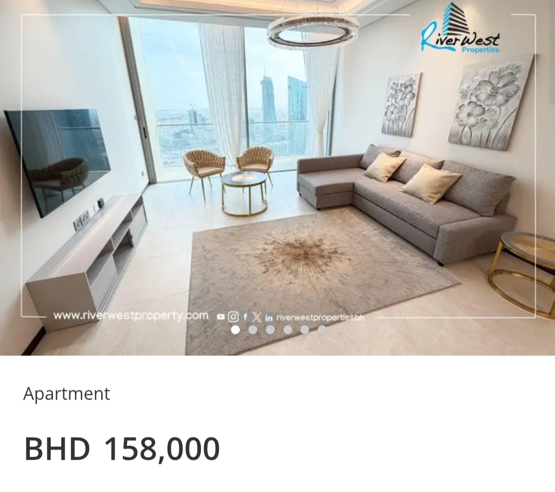 🌊 Luxury Sea View | 2 Balconies | Freehold – BHD 158,000
