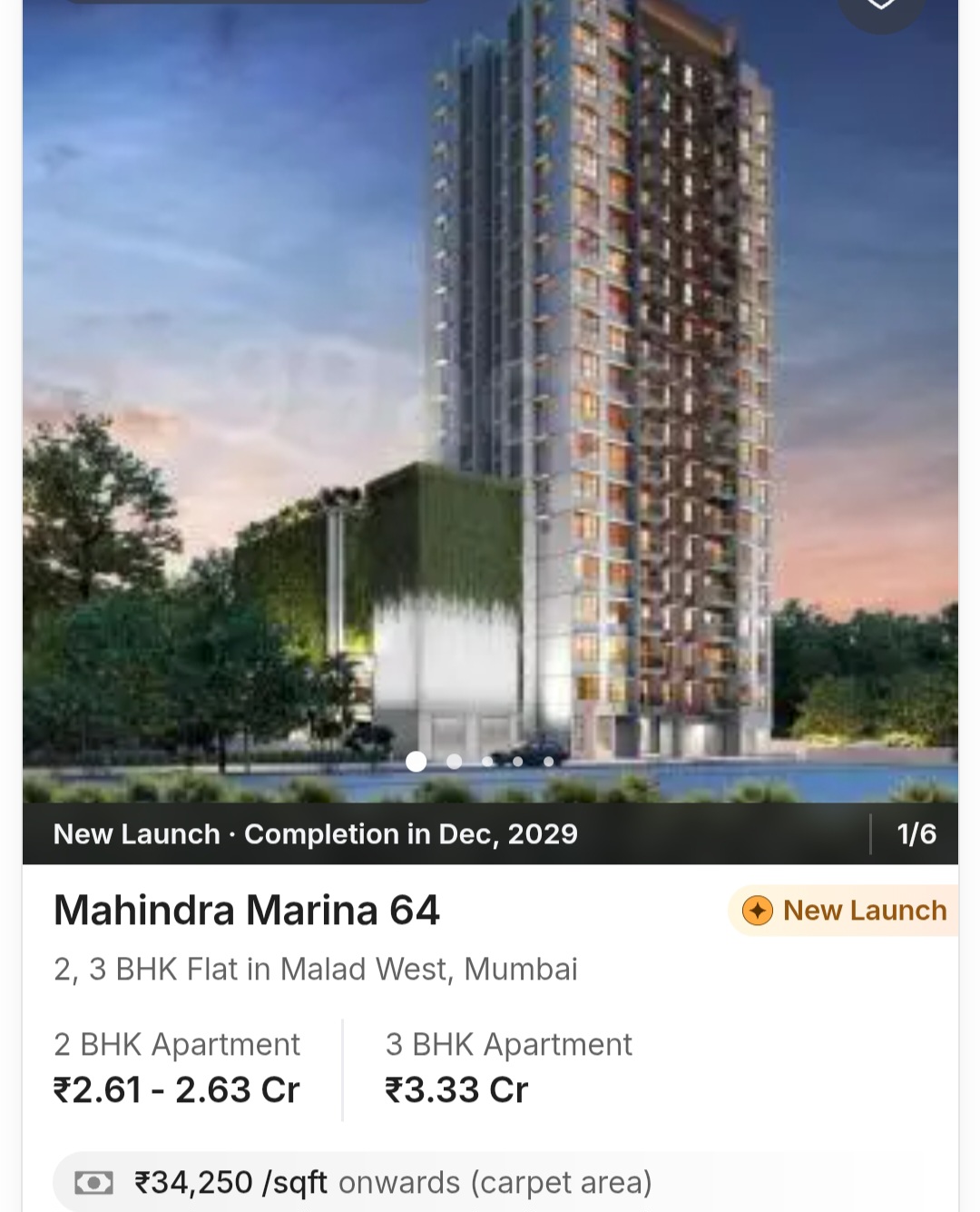 🏙️ Mahindra Marina 64 – Luxury Living in Malad West, Mumbai
