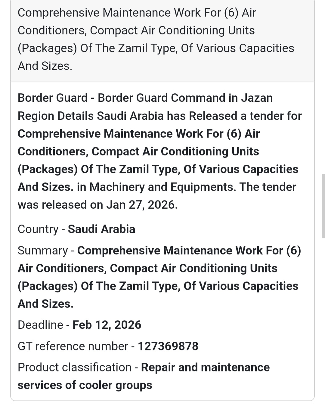 🛠️ Maintenance for (6) Zamil Package AC Units