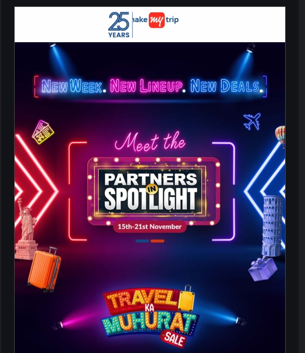 MakeMyTrip’s Partners Spotlight Sale is LIVE