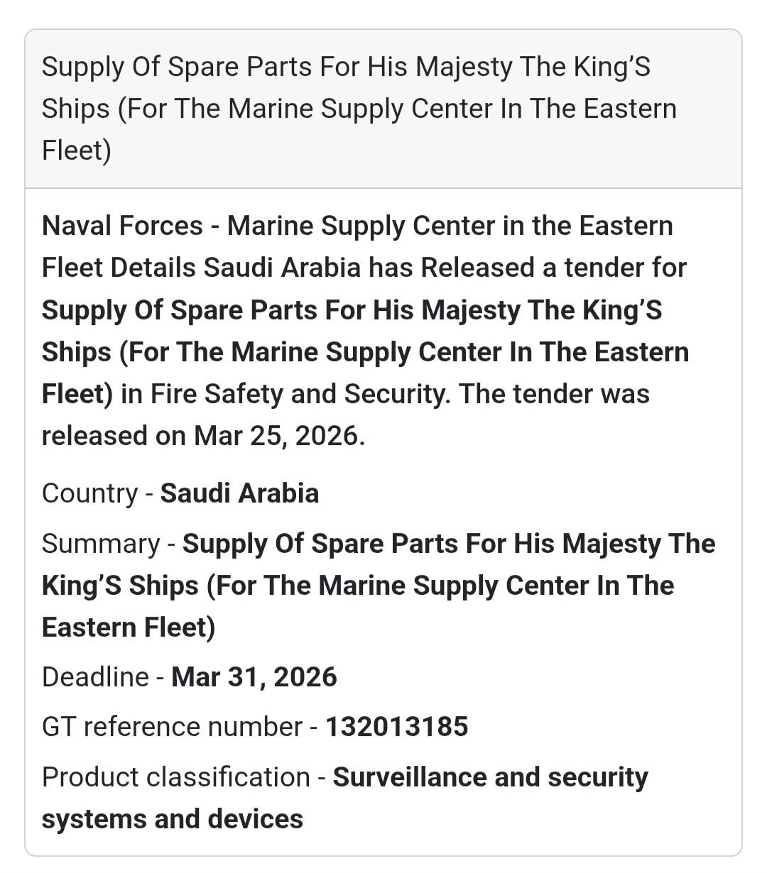 🔐 Marine Security Systems Supply