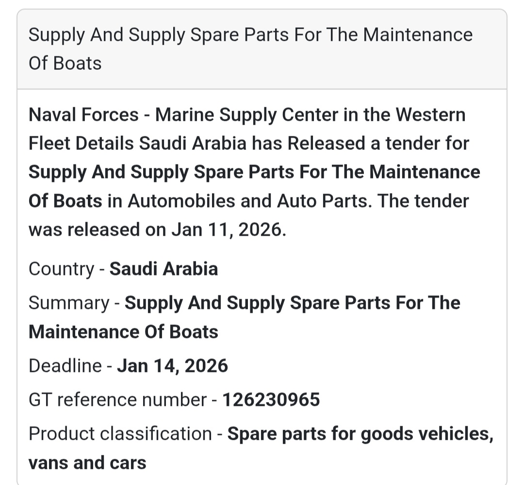 MARINE SPARE PARTS – NAVAL FORCES