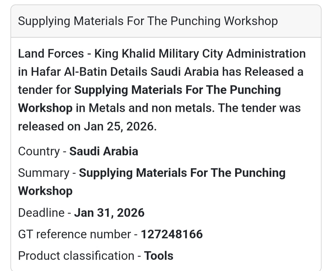 🛠️ Materials for Punching Workshop