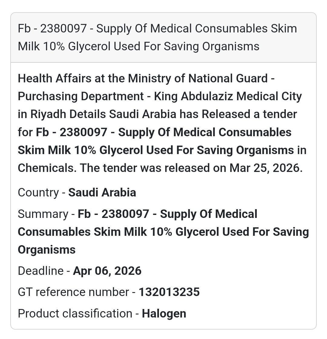 🧴 Medical Chemical Supplies