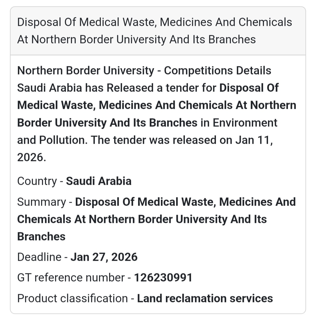 ♻️ MEDICAL & CHEMICAL WASTE DISPOSAL