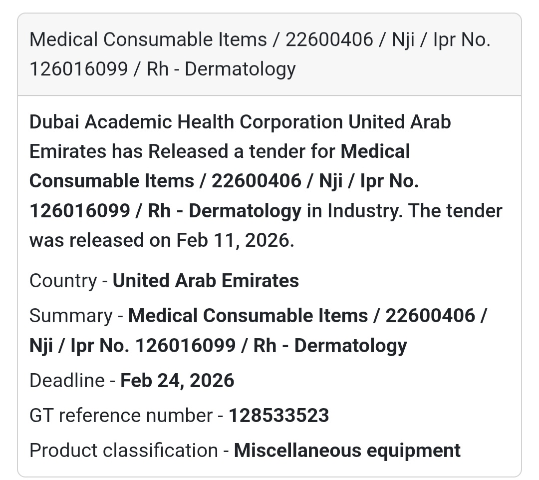 🔹 Medical Consumables – Dermatology (Rh)