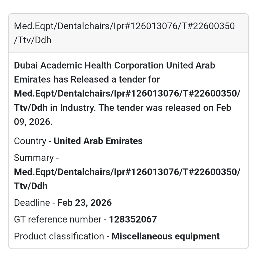 🦷 Medical Equipment – Dental Chairs