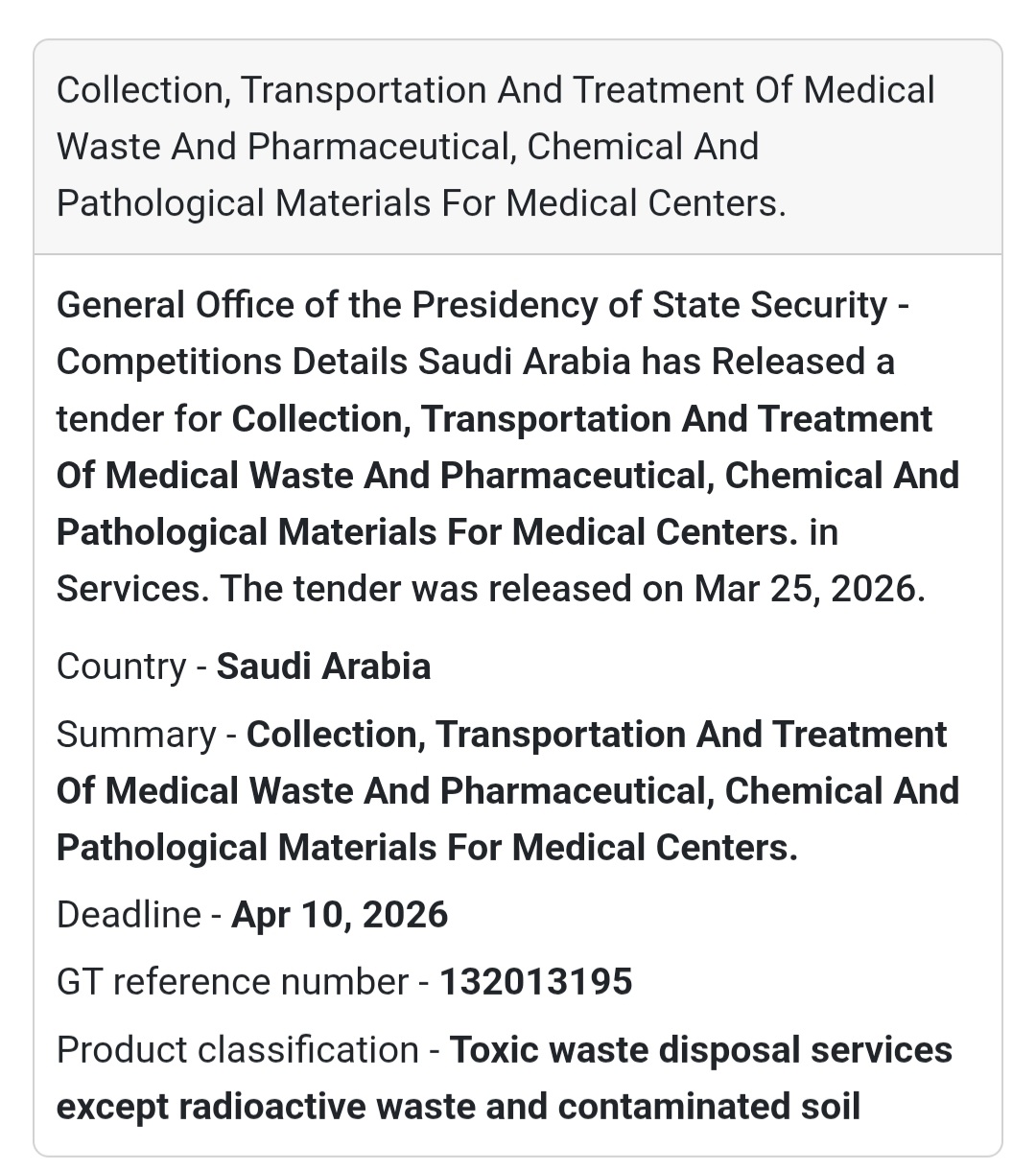 ☣️ Medical Waste Management