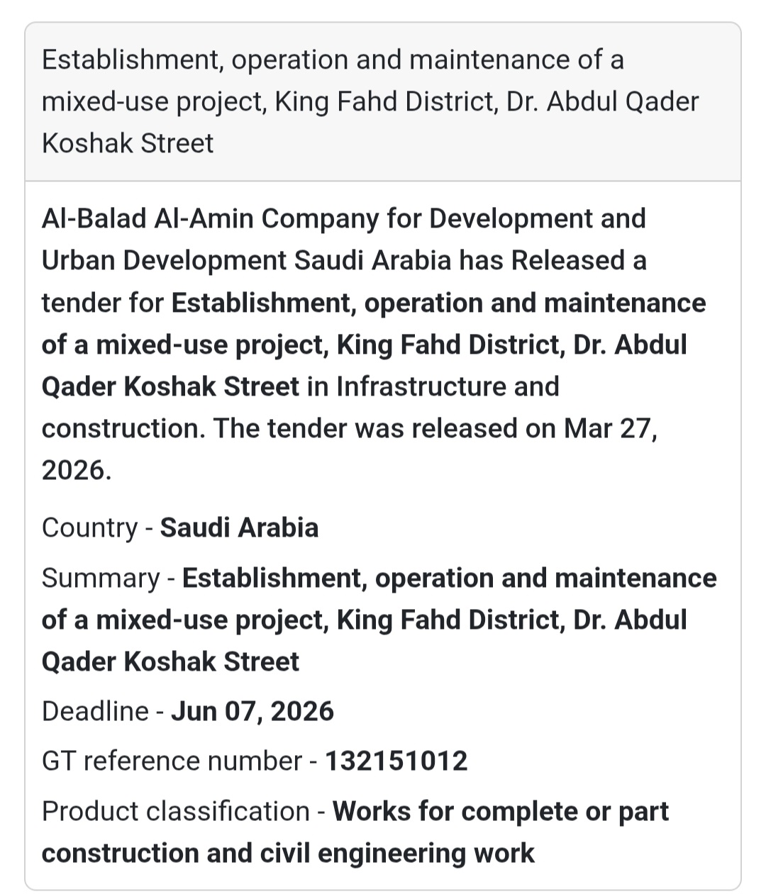 🏙️🏗️ Mixed-Use Project – King Fahd District 🇸🇦