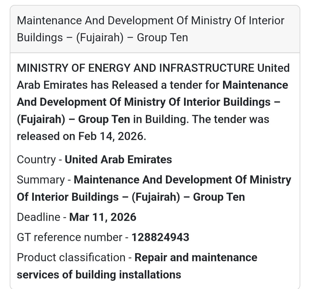 🏢 MOI Buildings Maintenance