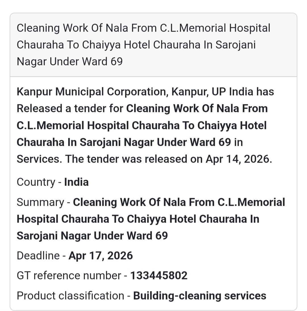 🧹 Nala Cleaning Work – Kanpur (Ward 69)