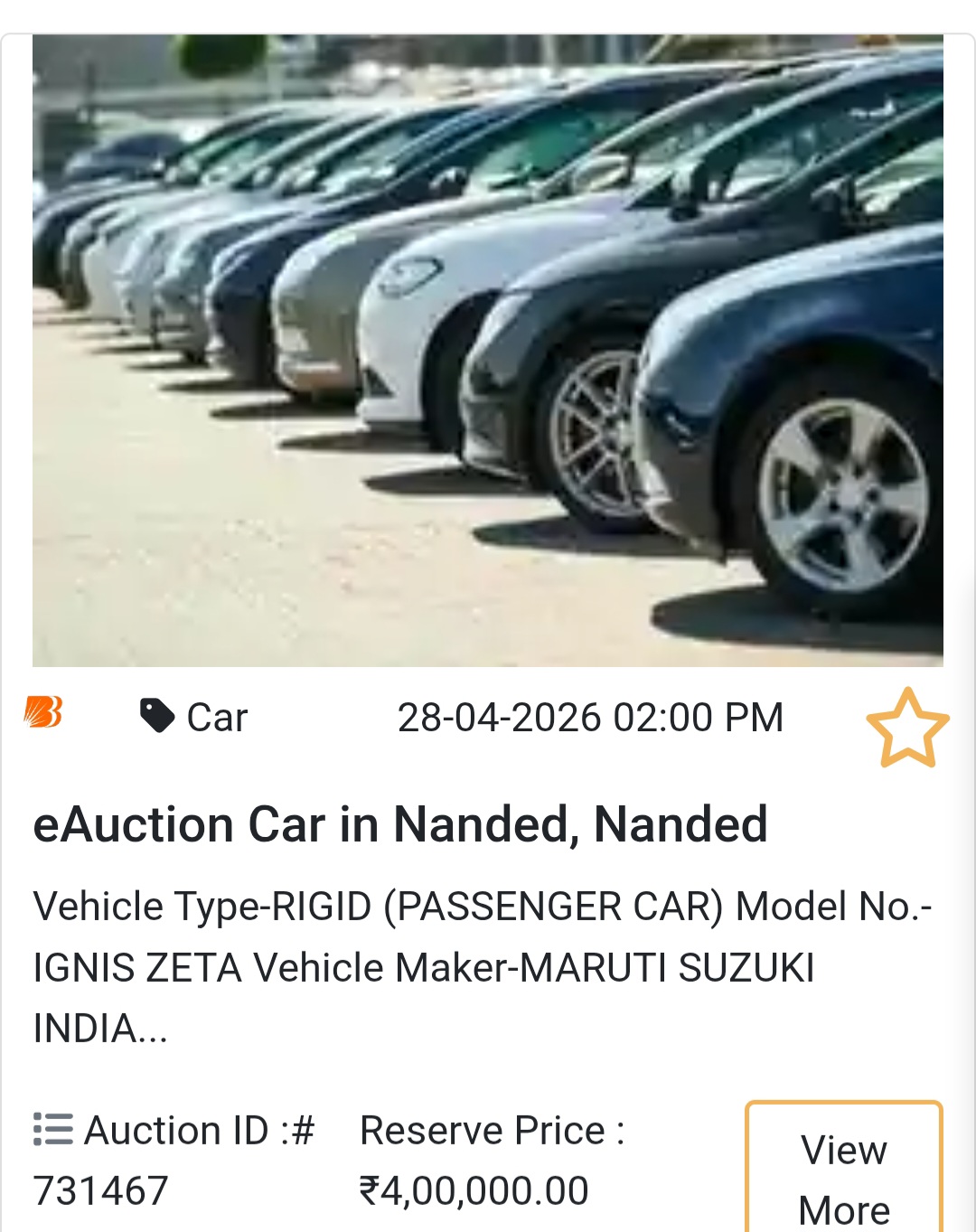 📍 Nanded Deal – Ignis Zeta 🚘