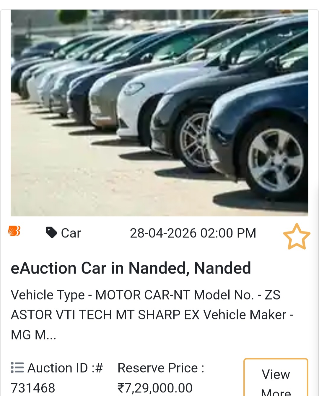 📍 Nanded Premium – MG Astor 🚘