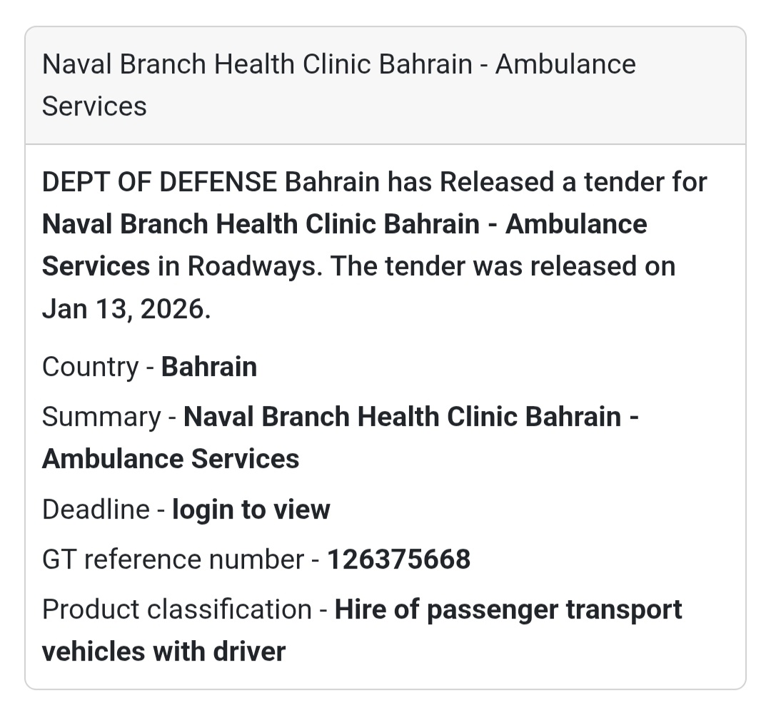 🚑 Naval Branch Health Clinic – Ambulance Services
