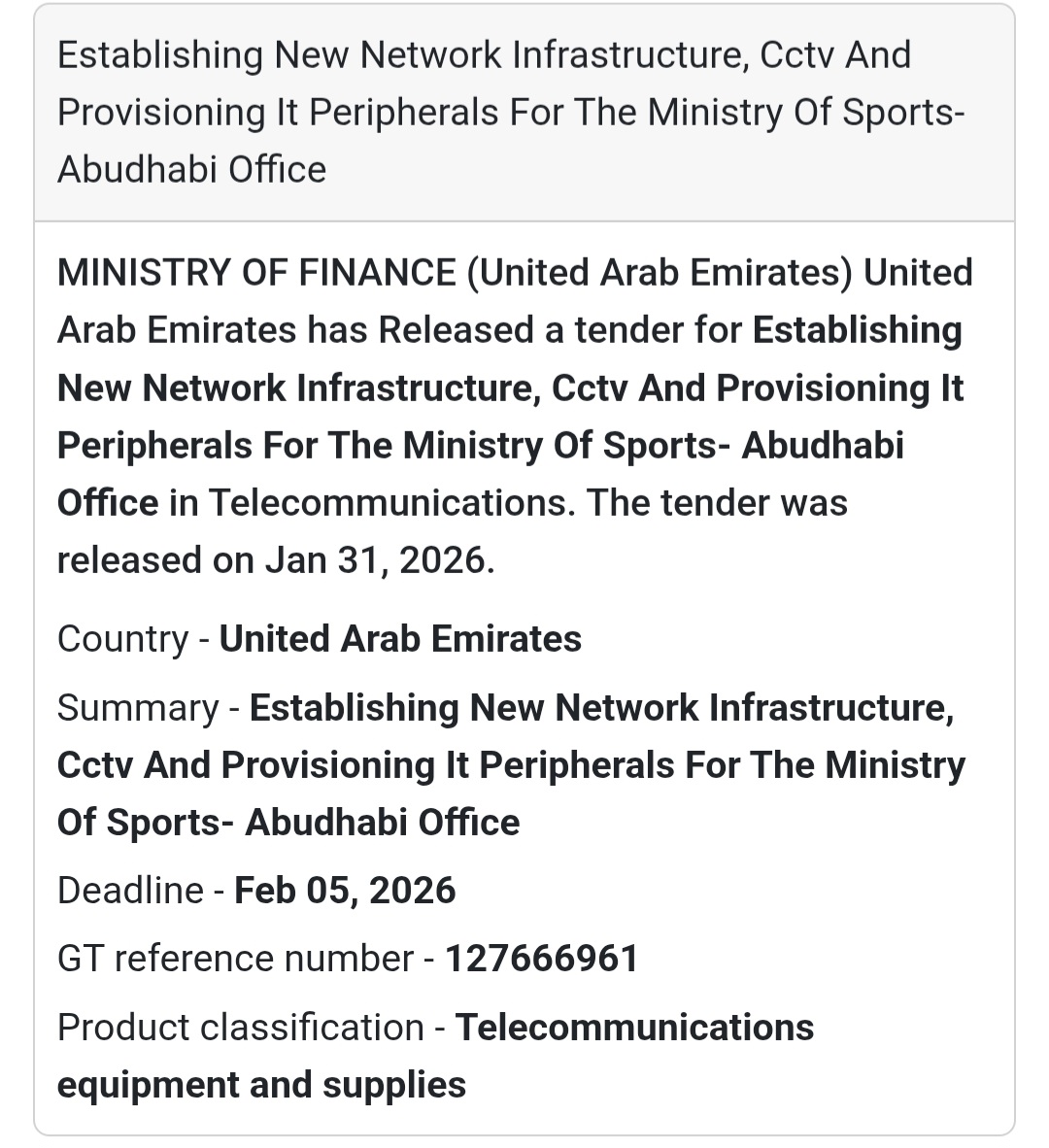 🌐 Network Infrastructure & CCTV – Abu Dhabi