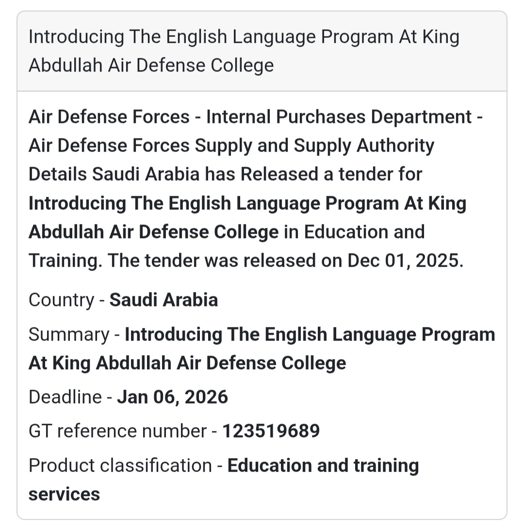 ⚡ New Medical Supply Tender – Saudi Arabia 🇸🇦