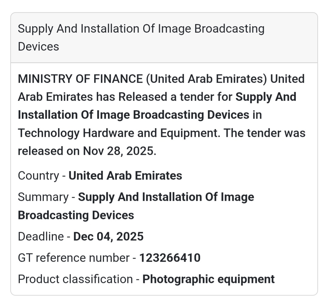 🚨 New Tender Alert – Dubai Municipality (UAE) 🇦🇪