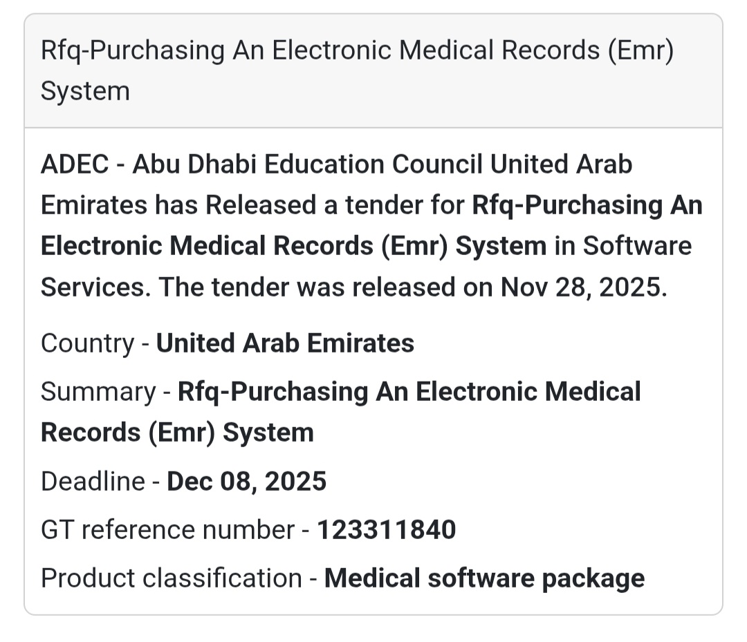 🚨 New Tender Alert – Dubai Municipality (UAE) 🇦🇪