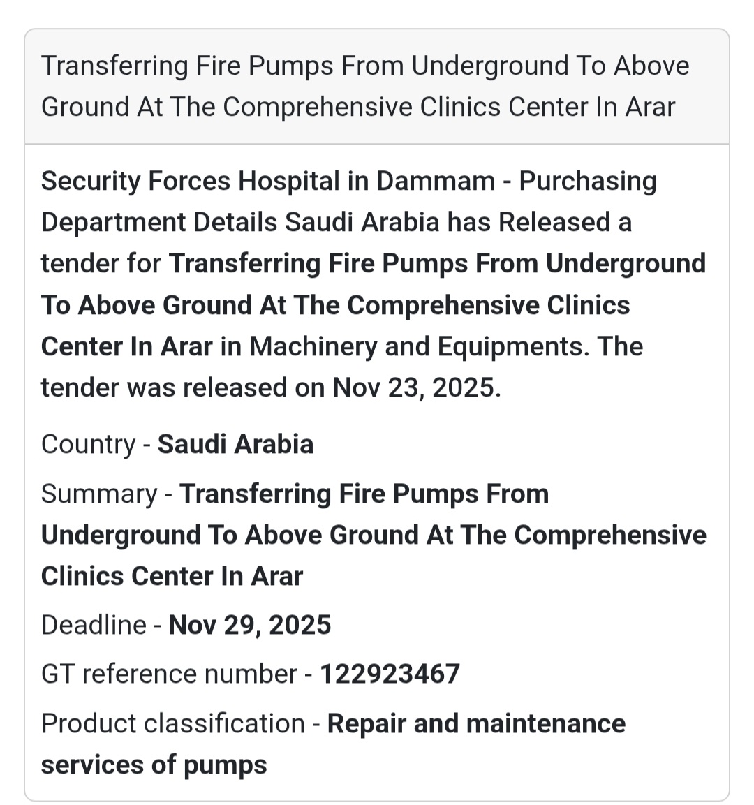 🚨 New Tender Alert – Saudi Arabia 🇸🇦