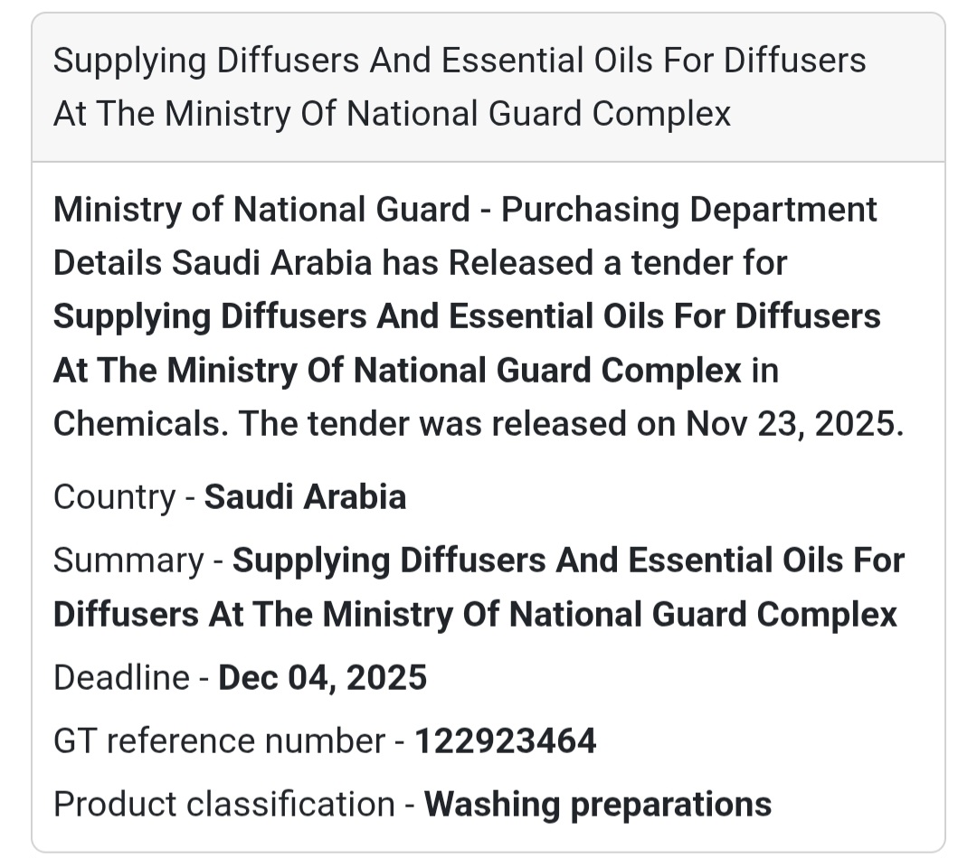 🚨 New Tender Alert – Saudi Arabia 🇸🇦