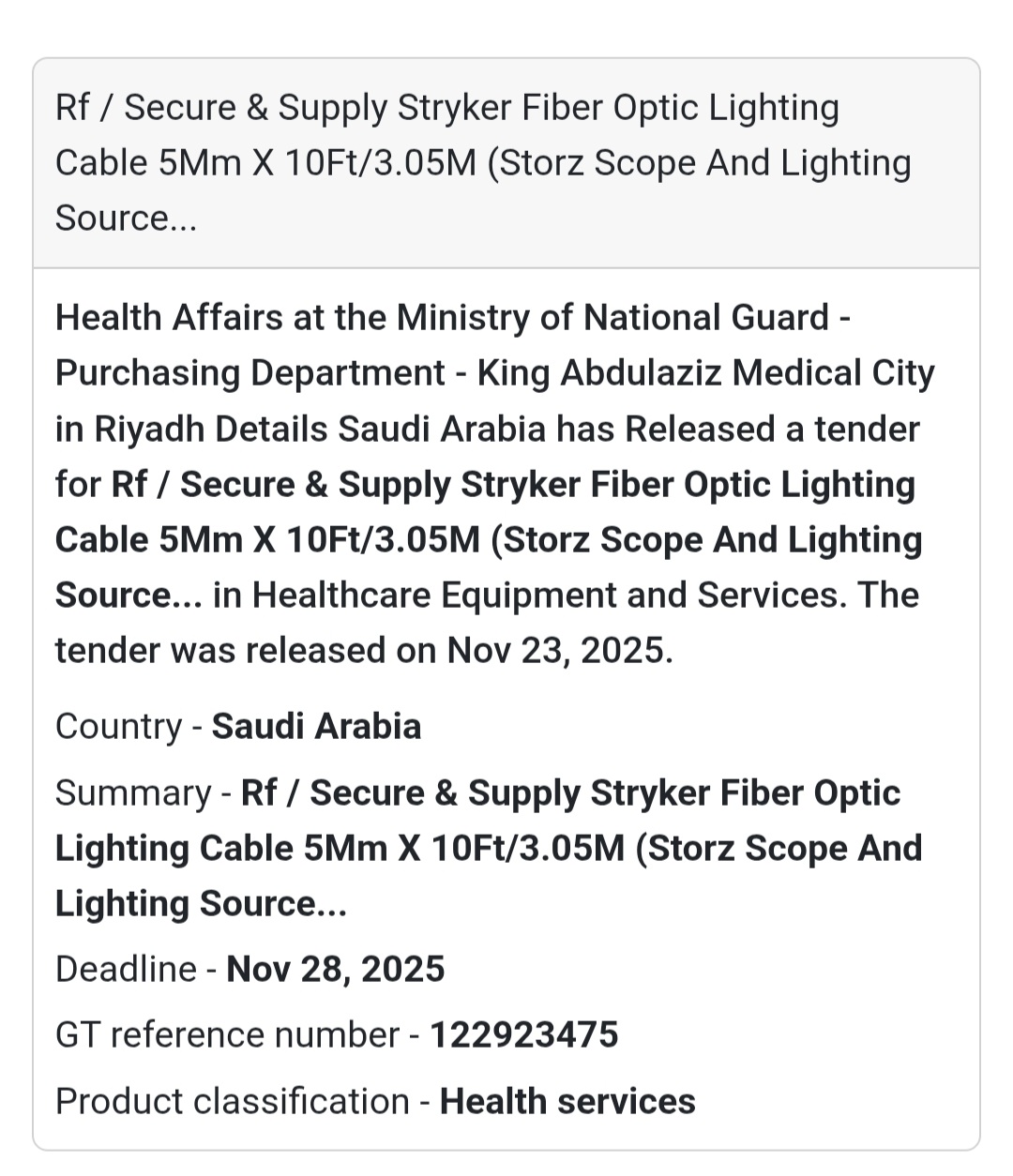 🚨 New Tender Alert – Saudi Arabia 🇸🇦