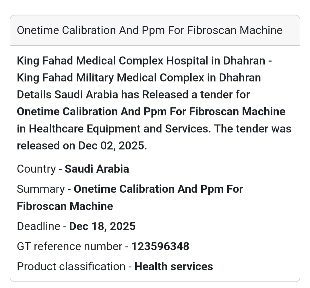 📢 New Tender Alert – Saudi Arabia