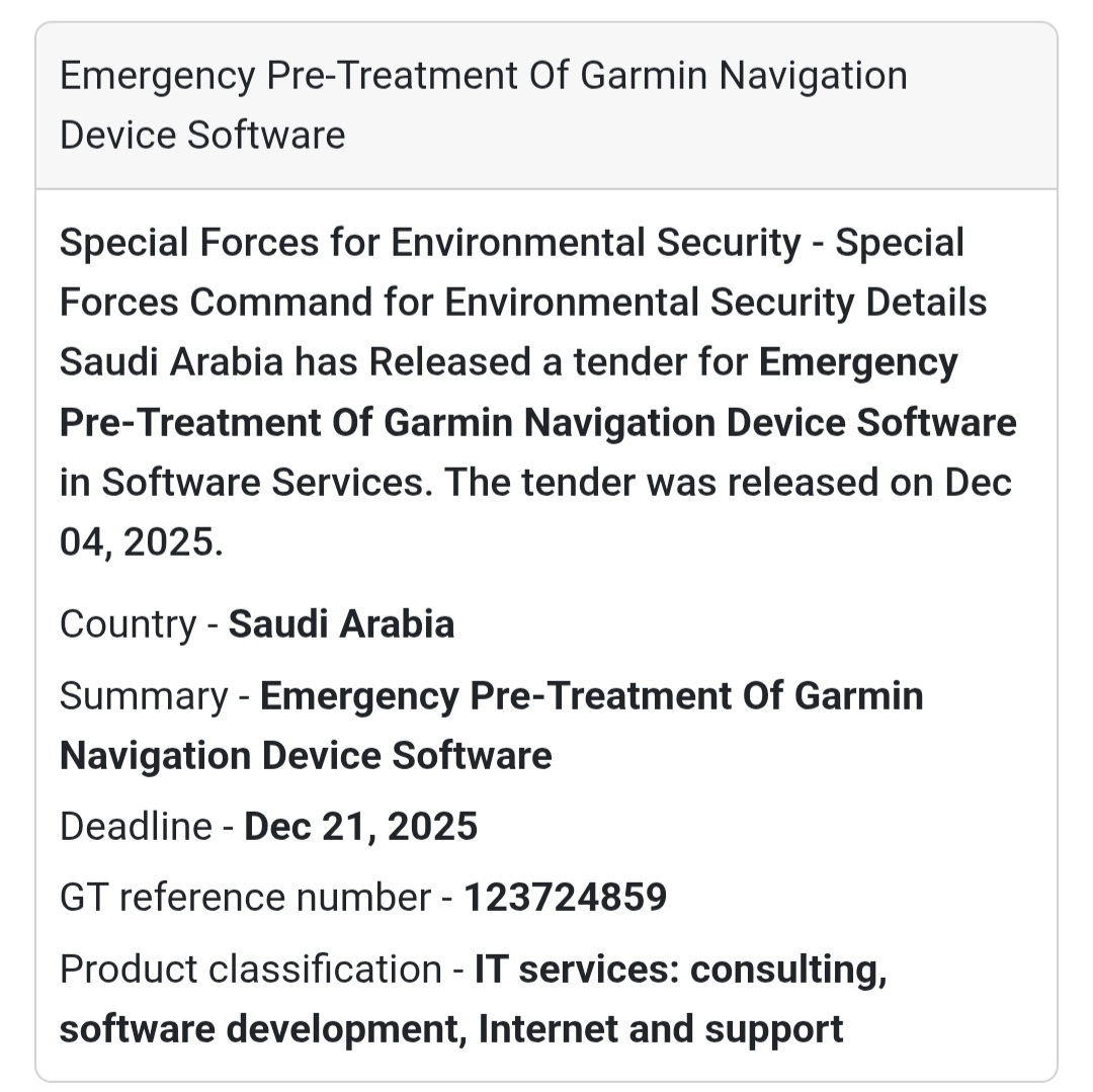 🚨 New Tender Alert – Saudi Arabia 🌍