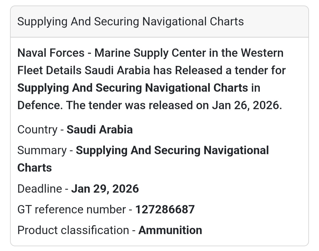 🇸🇦 New Tender Alert! 🇸🇦