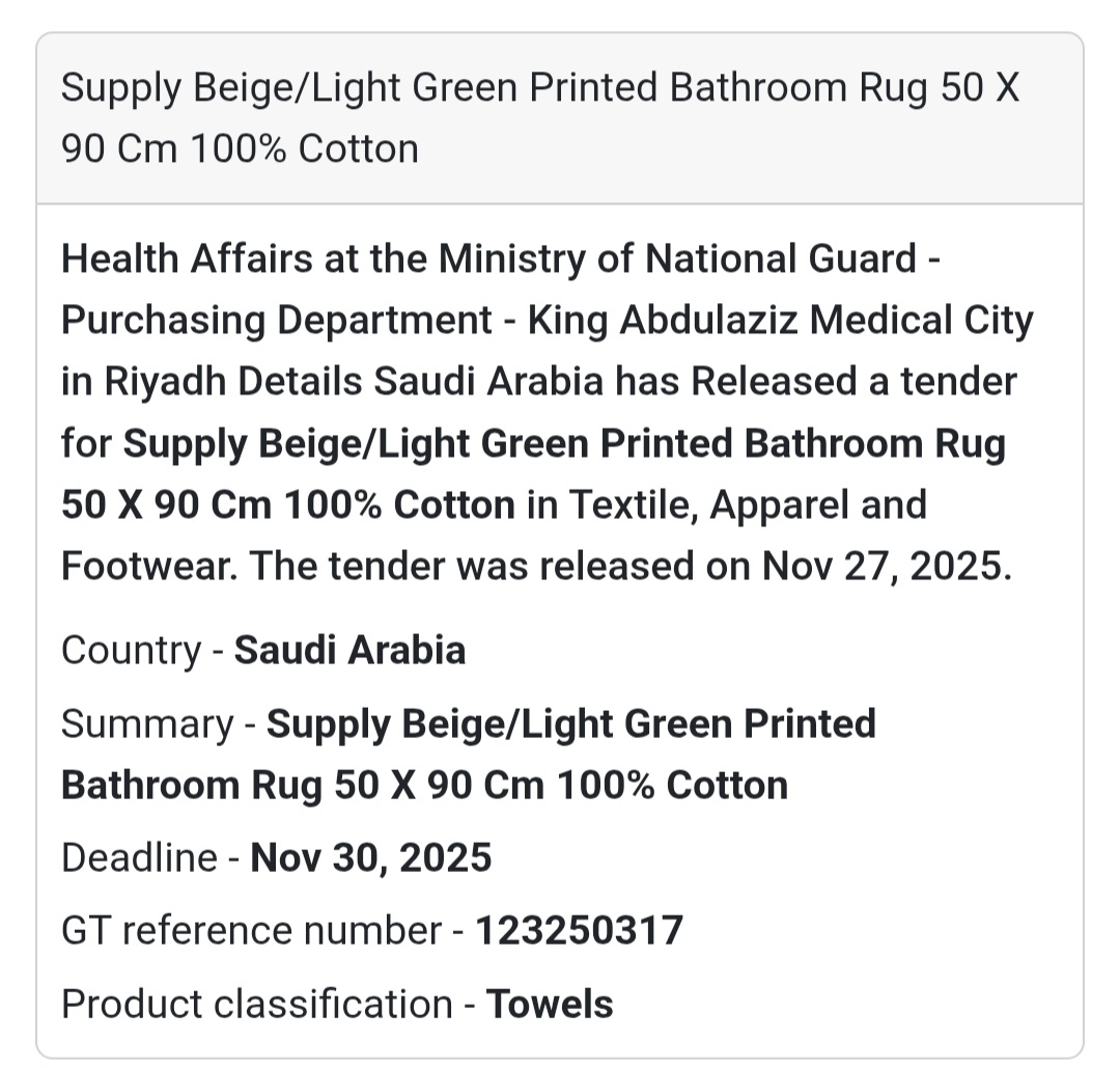 🏗️ New Tender Release – Saudi Arabia 🇸🇦