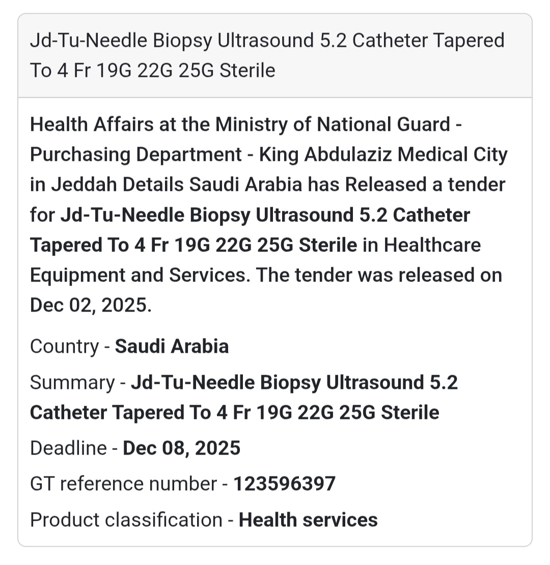 🛠️ New Tender – Saudi Arabia 🇸🇦