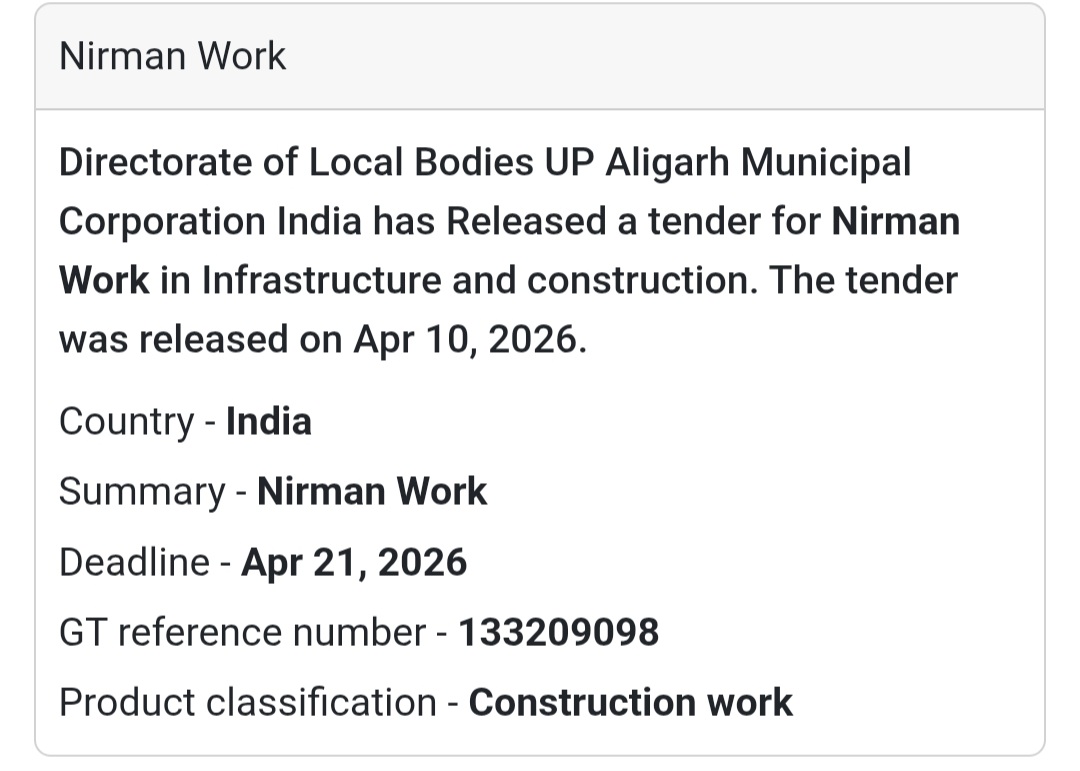 🏢 Nirman Work – Aligarh (1)