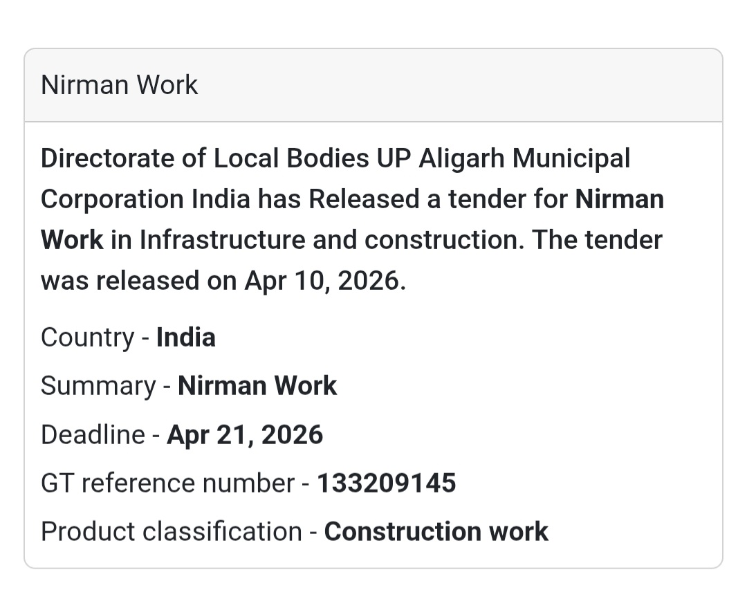 🏢 Nirman Work – Aligarh