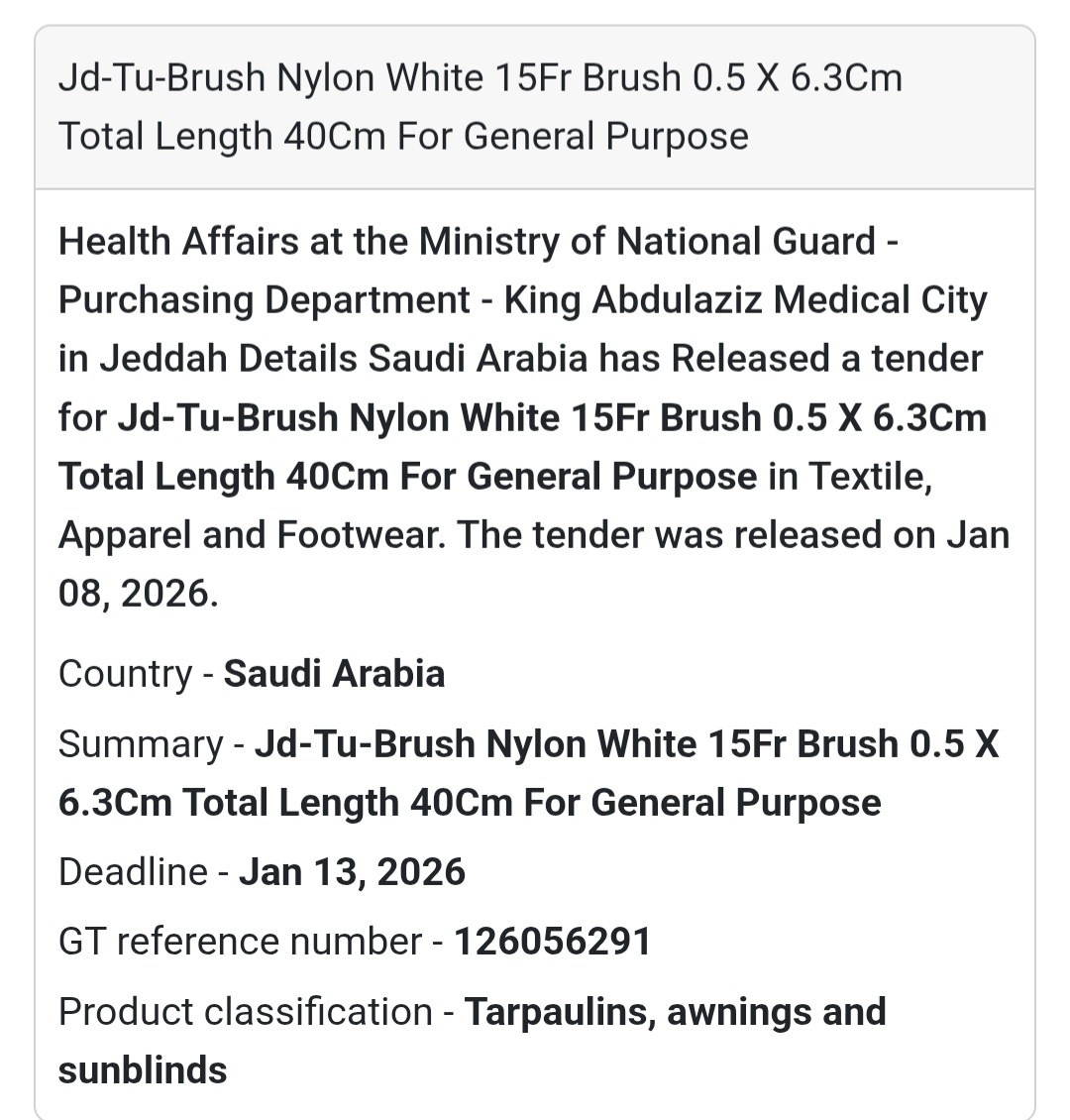 🧹 Nylon Brush Supply – Medical City Jeddah