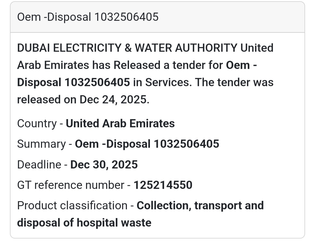 ♻️ OEM Waste Disposal Services | UAE 🇦🇪