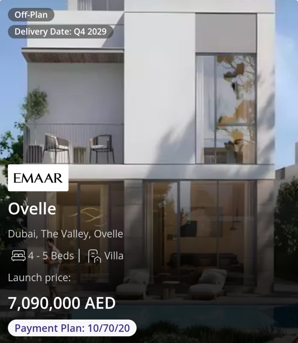 ✨ Ovelle | The Valley by Emaar