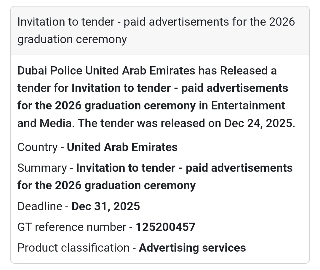 📢 Paid Advertisements – Graduation Ceremony 2026 | UAE 🇦🇪