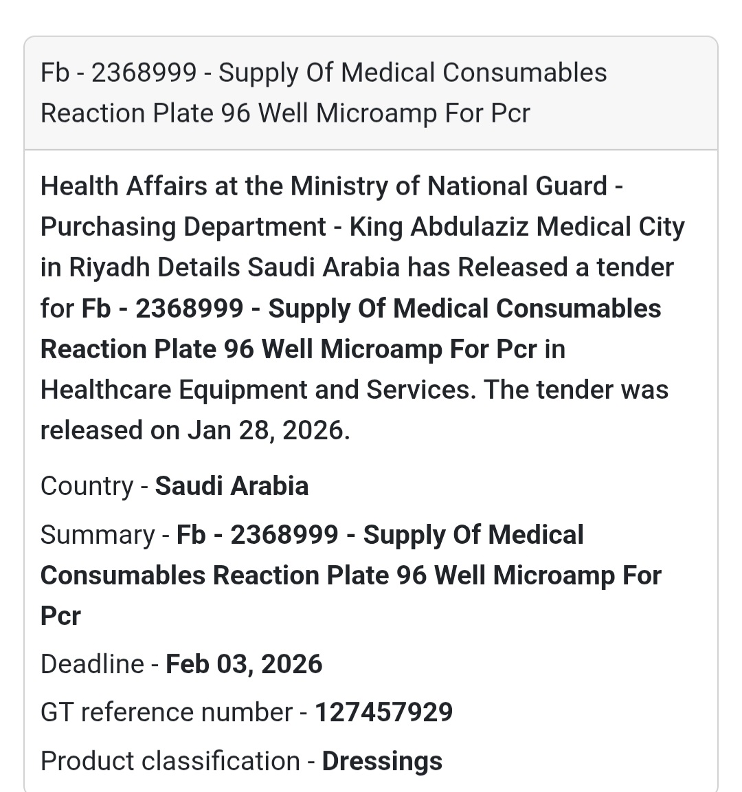 🧫 PCR Laboratory Consumables | Riyadh