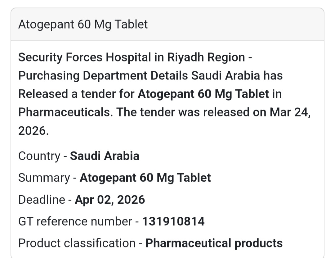 💊 Pharma Supply Opportunity