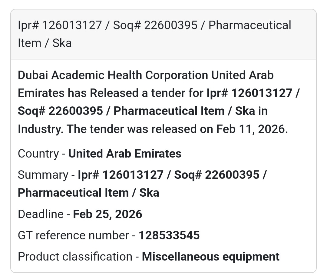 💊 Pharmaceutical Item – Ipr# 126013127