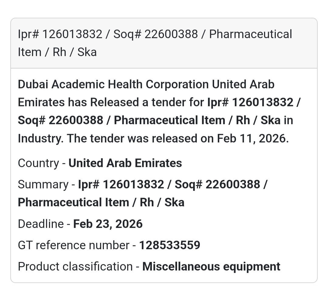 💊 Pharmaceutical Item – Ipr# 126013832