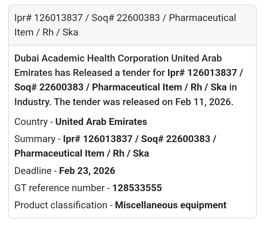 💊 Pharmaceutical Item – Ipr# 126013837