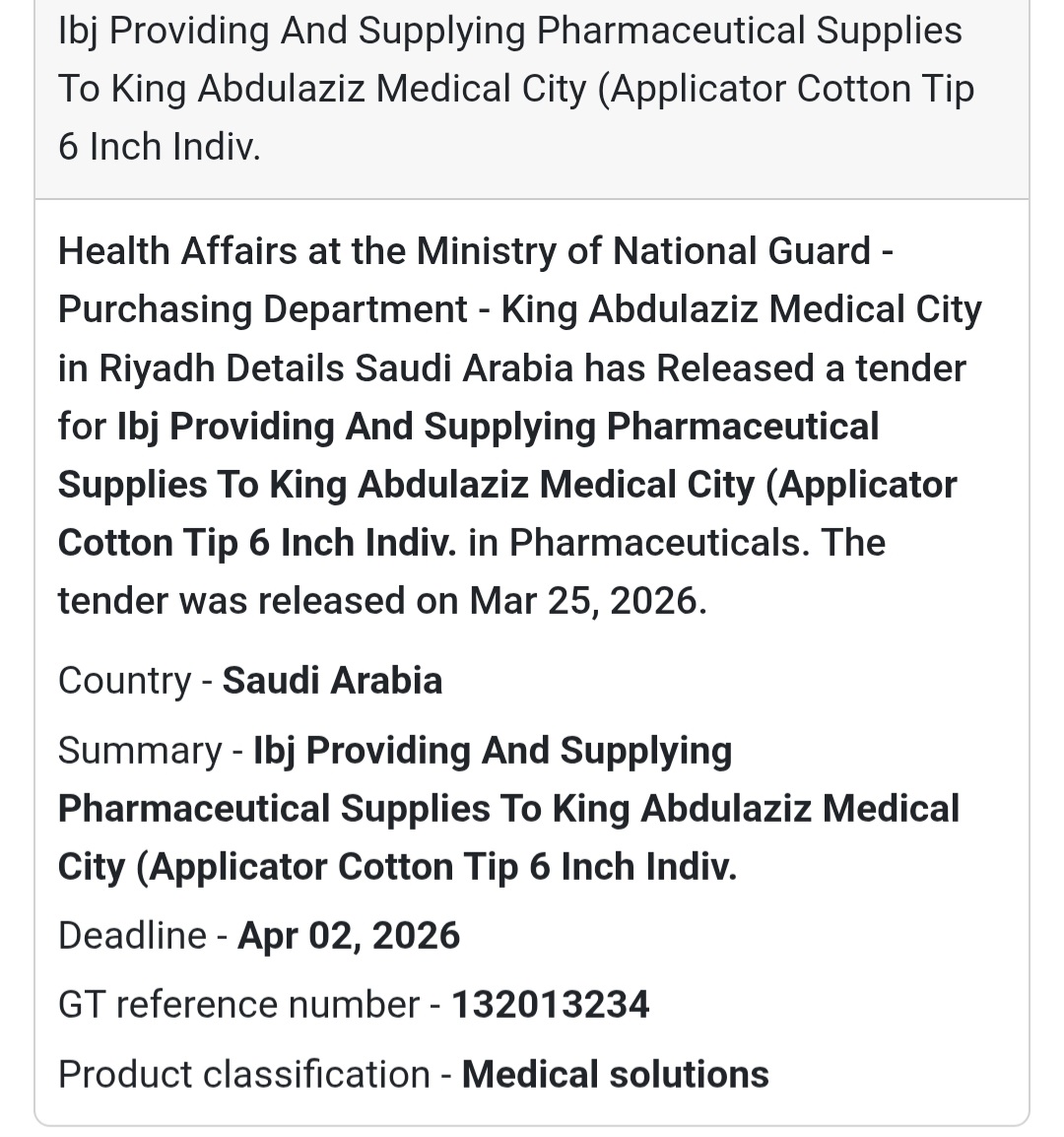 🩺 Pharmaceutical Supplies