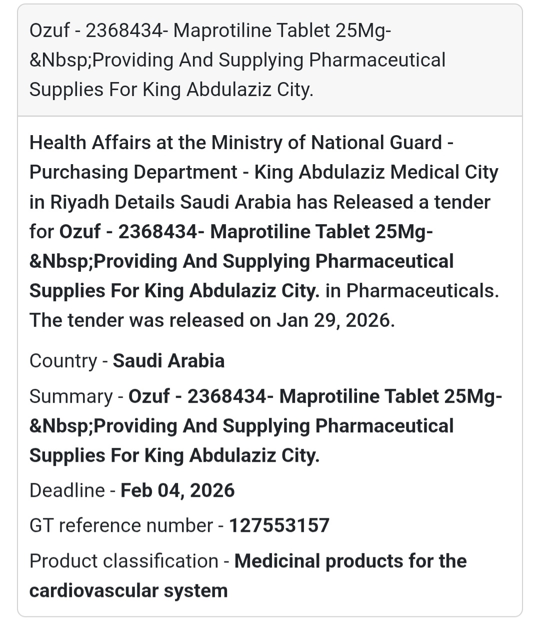 💊 Pharmaceutical Supply